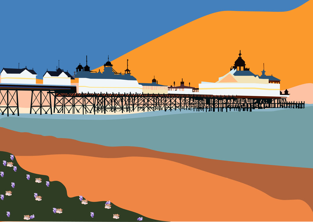 Eastbourne Pier Sunset, Art Print