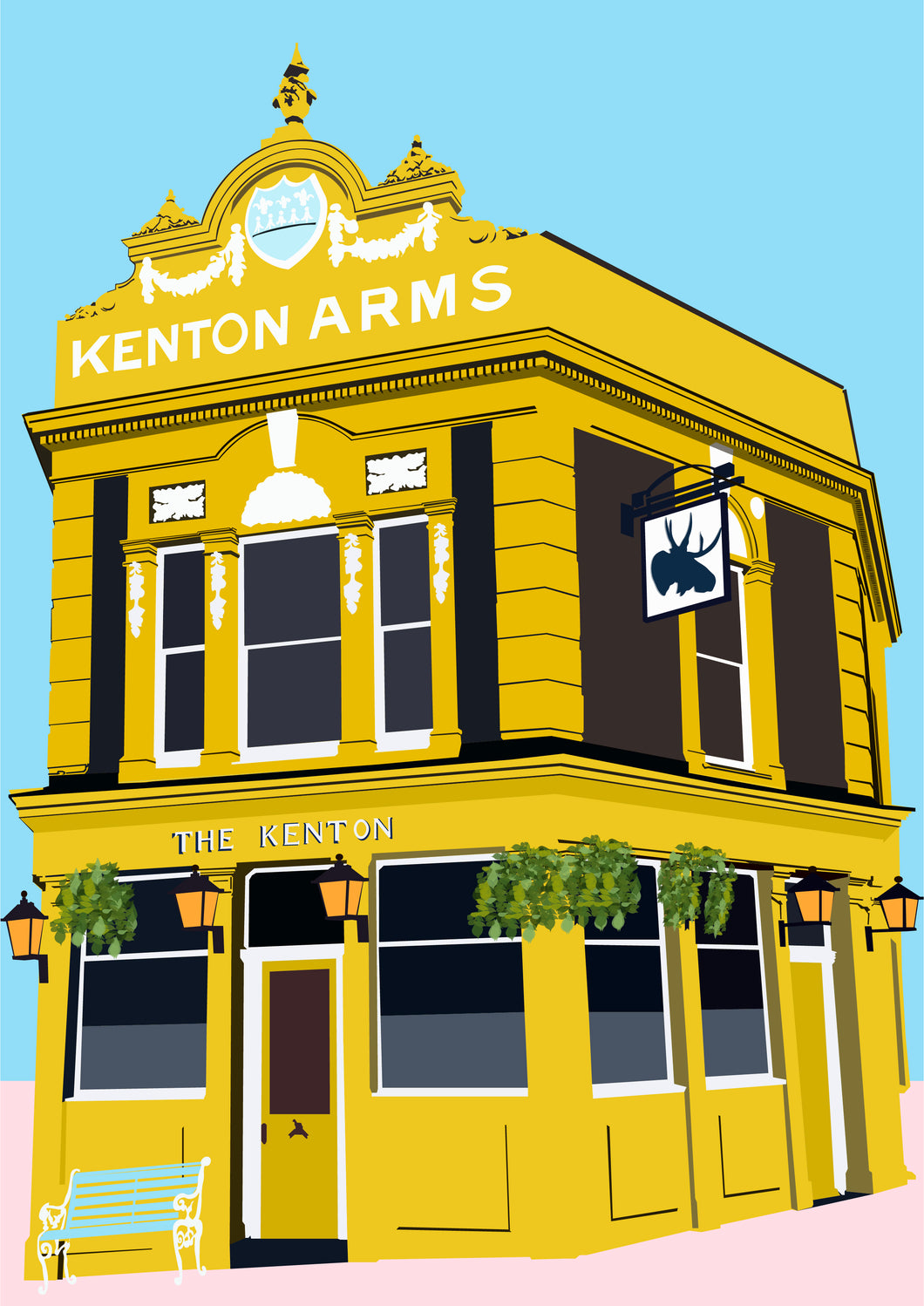 Kenton Arms Pub, Hackneys Favourite Pubs, Art Print
