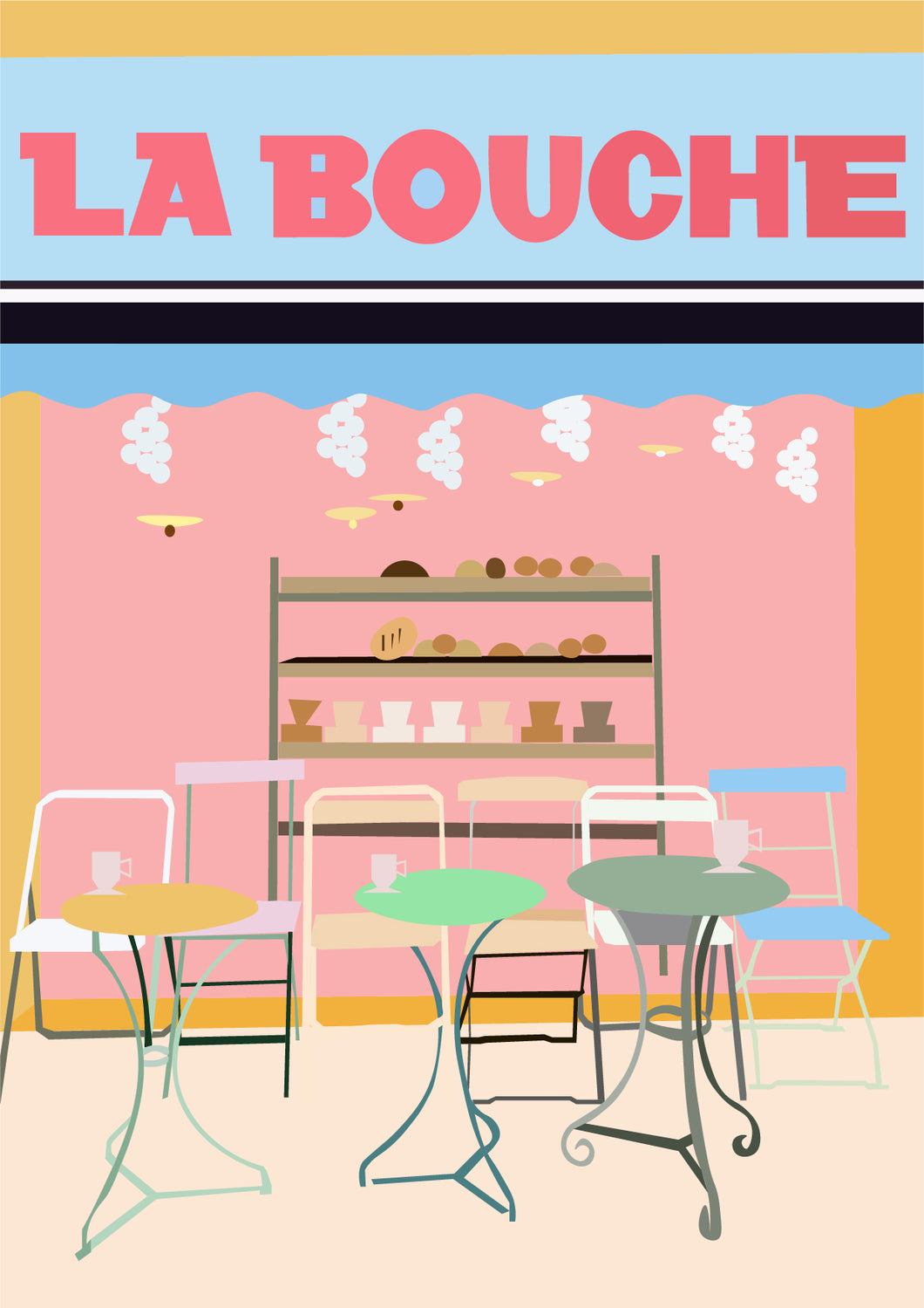 Amuse La Bouche, Broadway Market French Deli, Art Print