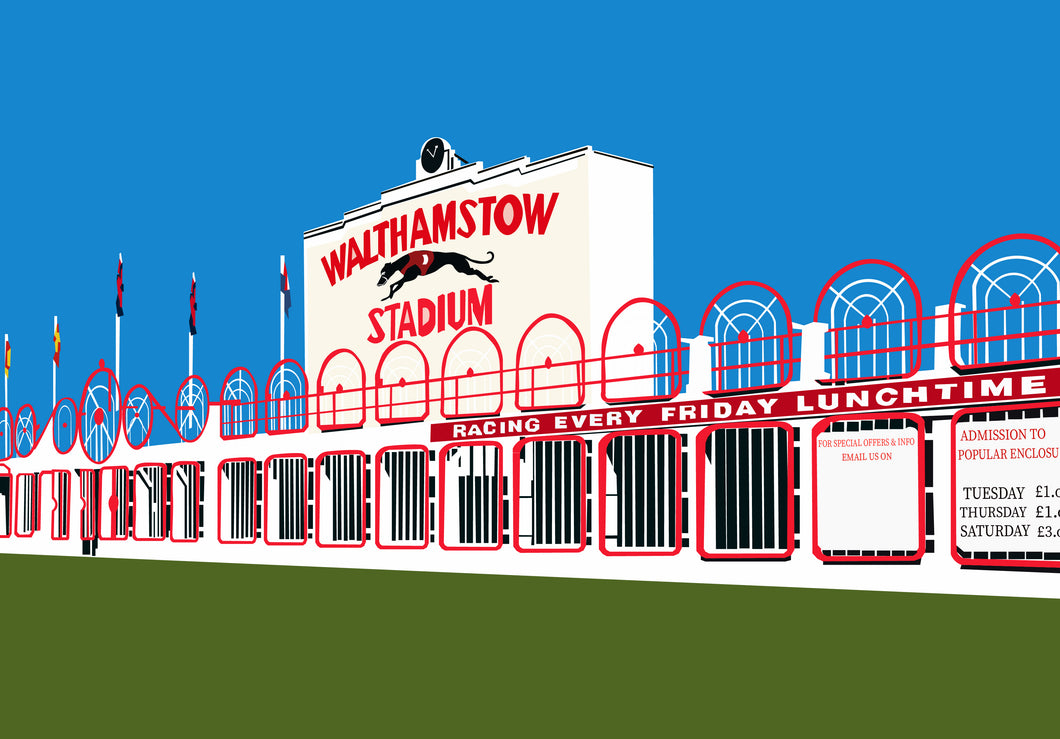 Walthamstow Stadium, Art Print